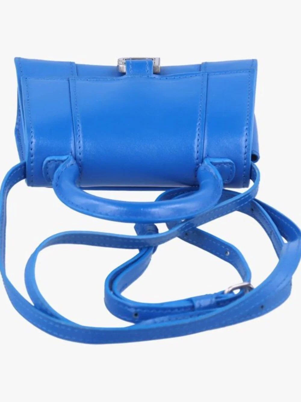 Balenciaga Hourglass Mini Blue Leather Belt - Picture 8 of 16